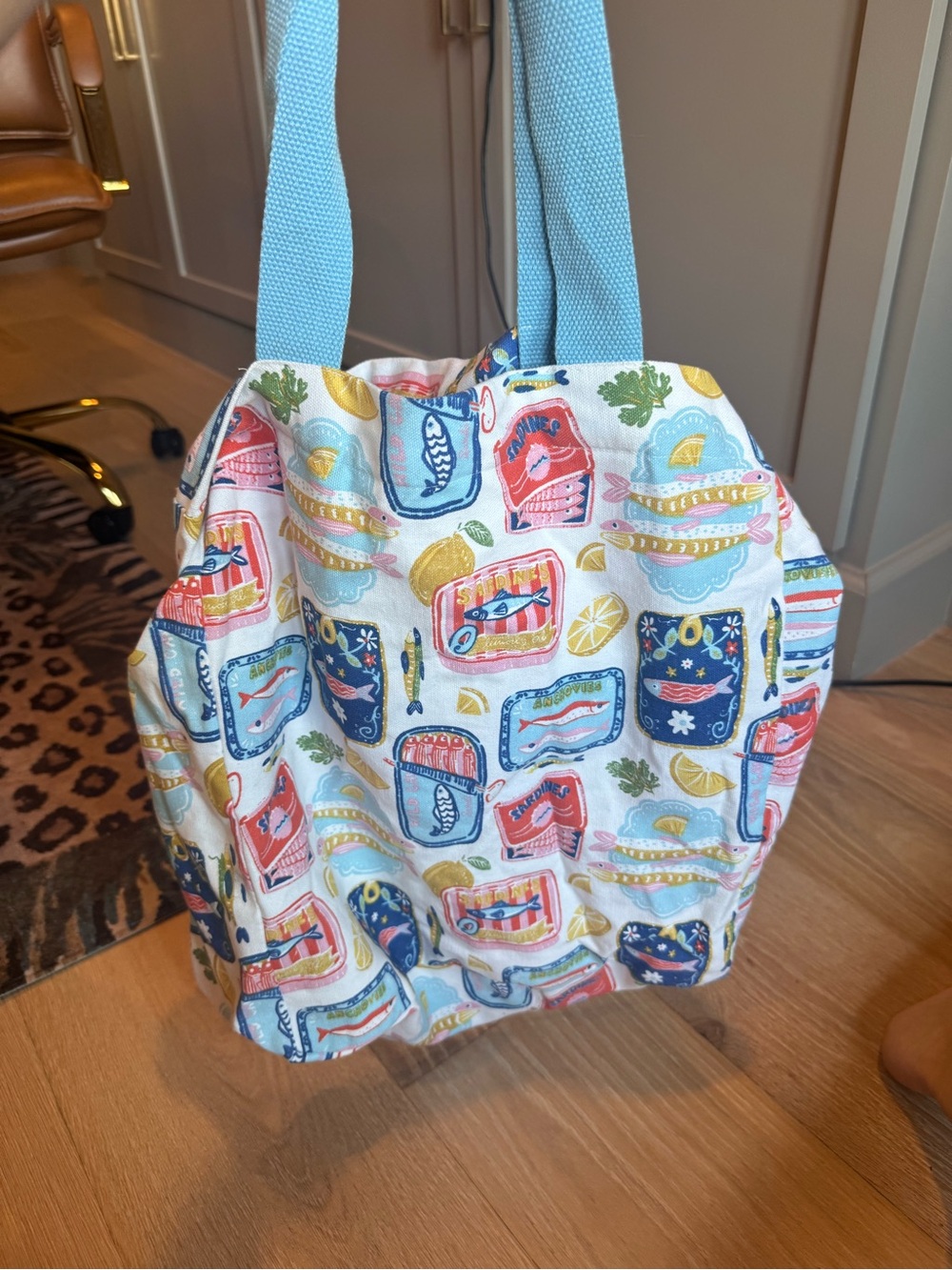 Sardine canvas bag